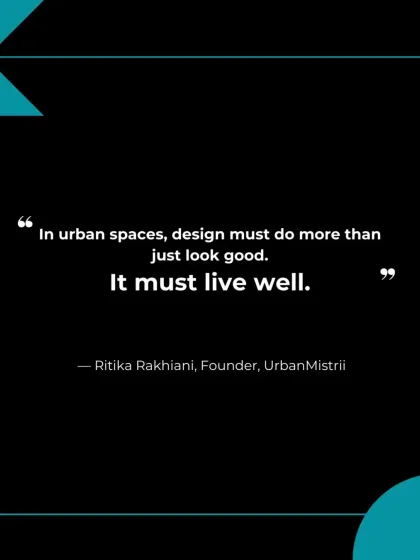 In urban spaces, design must do more than just look good. It must live well. This quote reflects our commitment to creating spaces that are not only beautiful but also functional, comfortable, and seamlessly integrated into their environment.