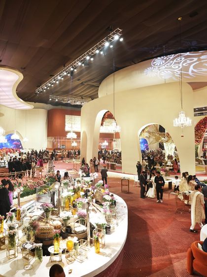 A panoramic view of a celebration in full swing. Our layouts are designed for both grandeur and guest comfort, ensuring a spectacular view from every angle.