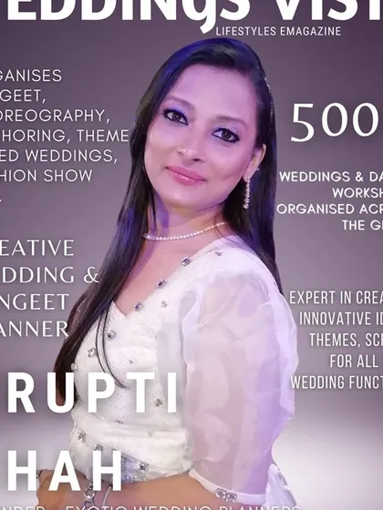 Featured on the cover of Weddings Vista e-magazine. This feature highlights my experience with over 500 weddings and dance workshops organized across the globe.