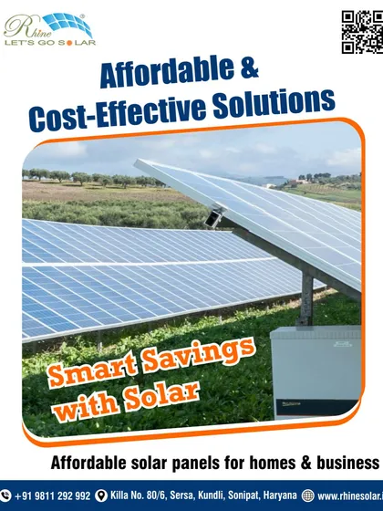 Smart savings with solar. This image of a ground-mounted solar farm highlights my affordable and cost-effective solutions for both homes and businesses, helping you save money while going green.
