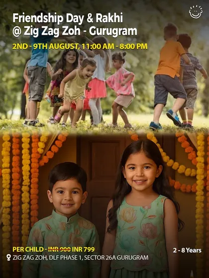 A combined Friendship Day and Rakhi celebration at Zig Zag Zoh, offering a week of fun for kids.
