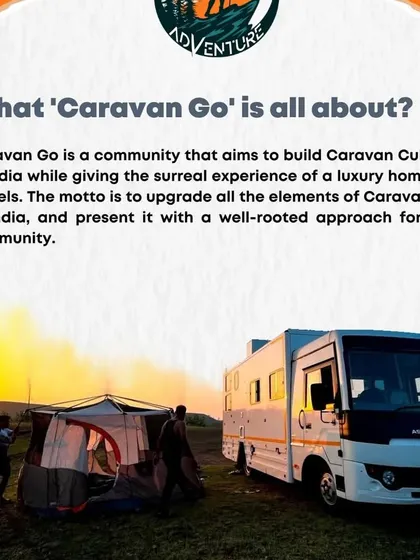 We provide everything you need for a complete camping experience, including tents for extra space. Here you can see our setup against a beautiful sunrise.