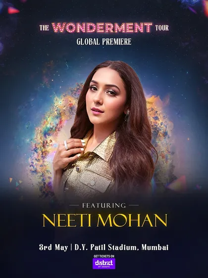 The feature poster for artist Neeti Mohan. These visuals are a core part of our digital marketing campaign, used across social media to announce the lineup and drive ticket sales.