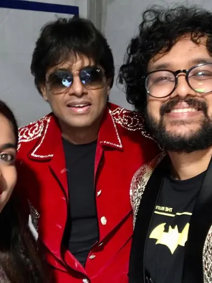 With Indian Idol stars Sayli Kamble and Nihal Tauro. It was an honor to share the stage with such a talented new generation of artists.