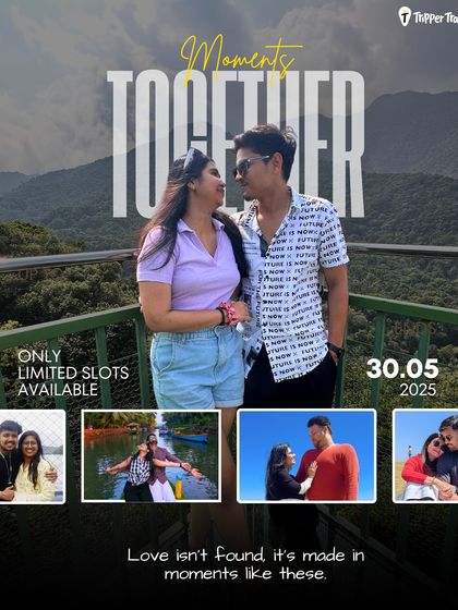 Love isn't found, it's made in moments like these. Our next Couples Only trip is on May 30th, and there are limited slots available for you to create your own moments.