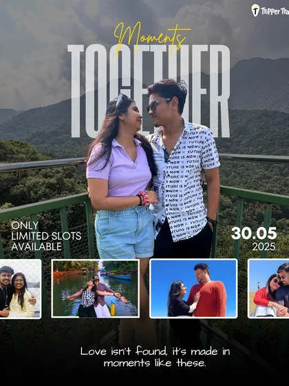 Love isn't found, it's made in moments like these. Our next Couples Only trip is on May 30th, and there are limited slots available for you to create your own moments.