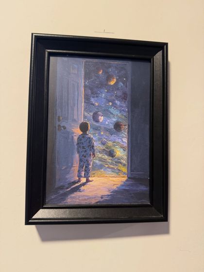 We want every child to feel that they can open a door to new worlds. This artwork captures the sense of wonder and limitless possibility that we encourage in our classes, where imagination is one of our most important tools.