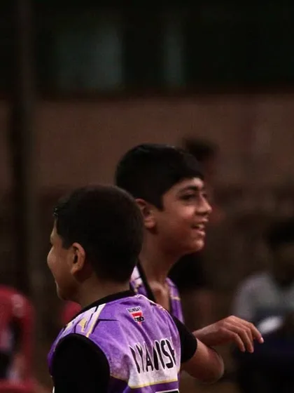 Amidst all the chaos of the tournament, it's always all smiles from our young players.