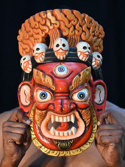 Greenhouse - Curated Artisan & Vintage Decor Hand-Carved Traditional Masks photo 18