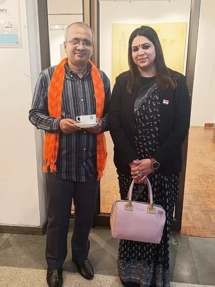 With Mr. Ajay Pandey, a strong advocate for women's empowerment. It is important to recognize the men who champion equality and support women in their journey.