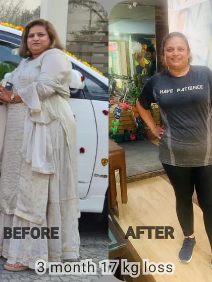 Here is another incredible 3-month journey. She lost 17kg with a personalized weight loss plan and consistent training. We are so proud of her hard work and the healthy habits she has built.
