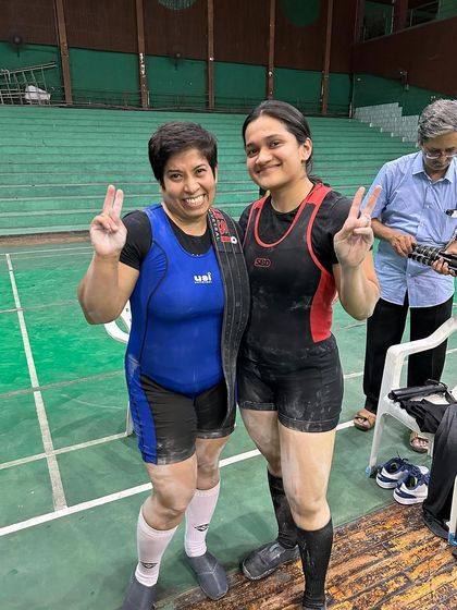 Siddhi competing at her first Open Nationals while managing a family health crisis. Despite sleepless nights and disrupted training, her strong-headed character shone through as she hit a 140kg squat and placed 7th in India.