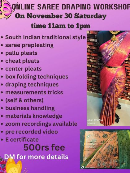 This November workshop included an E-certificate and covered all pleating types in detail.