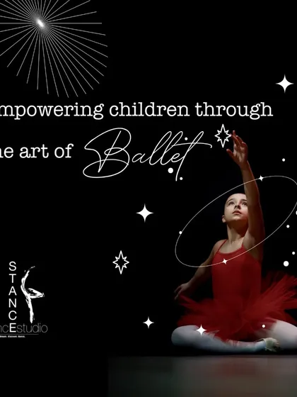 A graphic celebrating the power of ballet to empower children. We believe this art form teaches invaluable life skills beyond the dance studio.