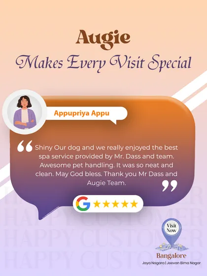 We're so happy when our clients, both human and furry, have a great experience! Thank you, Appupriya, for your kind words about Shiny's spa day. We pride ourselves on awesome pet handling and a neat, clean environment.