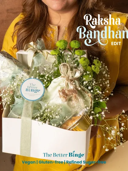 My Raksha Bandhan Edit is all about celebrating that special sibling bond with extra love. This is our full Rakhi Hamper, packed with a variety of guilt-free treats.