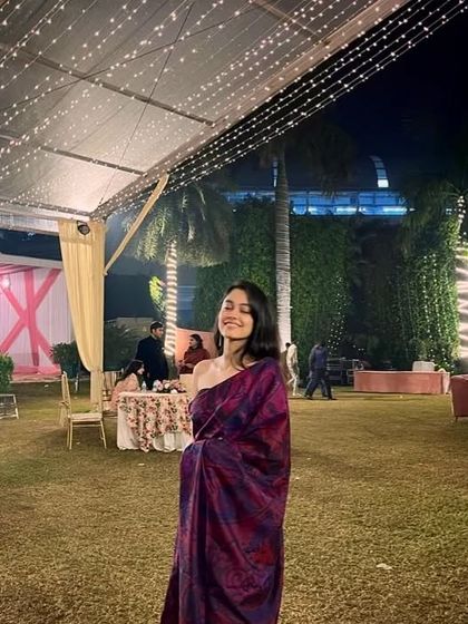 Another saree look from a winter wedding.