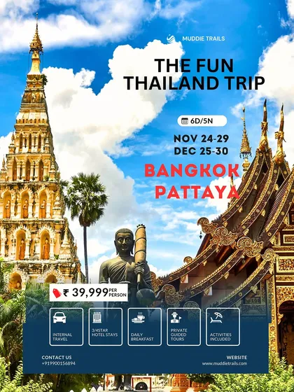 Experience the rich culture and stunning architecture of Bangkok and Pattaya. I offer packages that combine city exploration with beach relaxation for a well rounded trip.