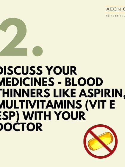 Before your transplant, it's important to discuss all medications, including blood thinners like aspirin and even multivitamins like Vitamin E, with your doctor.