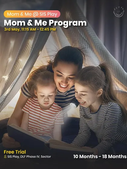 A Mom & Me Program at SIS Play for slightly older toddlers (10-18 months), focusing on bonding and development through play.