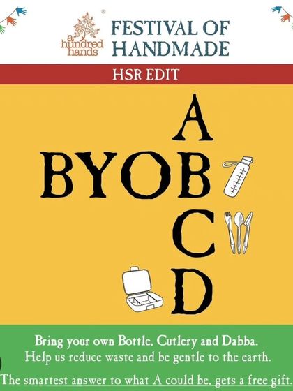 Help us be gentle to the earth. A call to our community to bring their own bottles, cutlery, and bags to keep our festival sustainable.