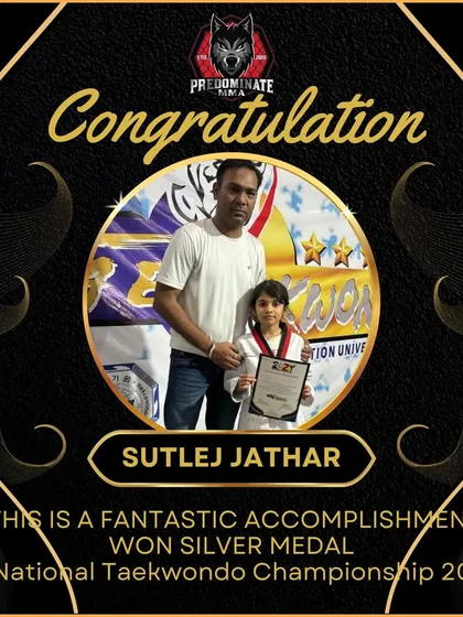 Congratulations to our little warrior for winning the Silver Medal at the National Taekwondo Championship 2024.