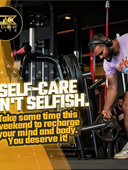 Self-care isn't selfish. Take time to recharge your mind and body at the gym. You deserve it.