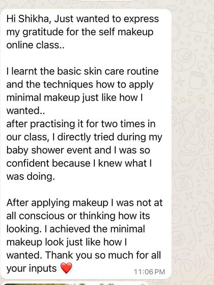 Shikha Agarwal - Personal Self-Makeup Classes Hear From My Students photo 51