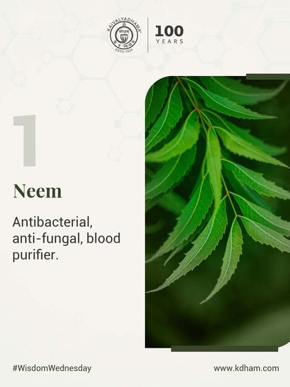 Neem is a powerful natural herb known for its antibacterial, anti-fungal, and blood-purifying properties. We often recommend it as part of a detoxification and skin health regimen.