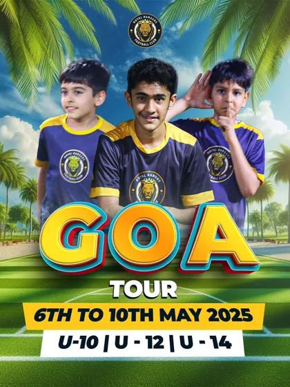 Our commitment to football goes beyond local grounds. We organize national tours, like this one to Goa, for our U-10, U-12, and U-14 teams to compete in different environments and gain invaluable experience.