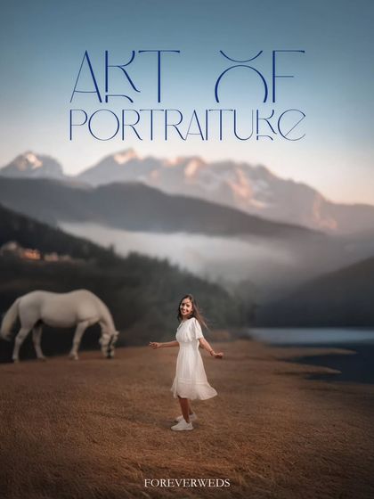 This portrait of Rachita, set against the majestic mountains and a tranquil lake near Siliguri, is a perfect example of fine art portraiture. It showcases the individual within the grandeur of the landscape.