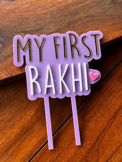 The Party Glitter - Custom Cake & Party Decorations Sleek Acrylic & Wooden Toppers photo 8