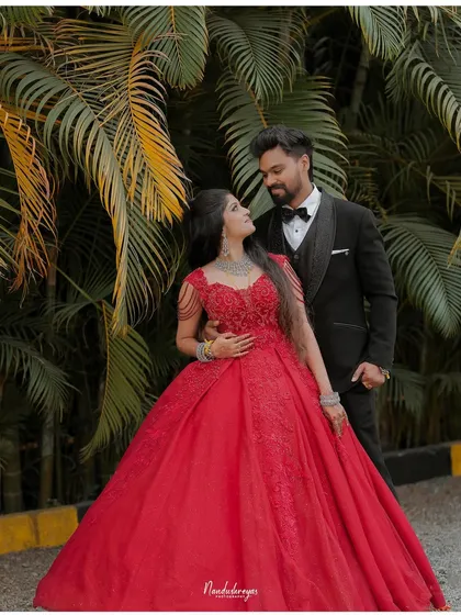 The elegance of a reception evening. This is where your love story transforms into a grand celebration, and I focus on capturing you both in your most glamorous and joyful light.