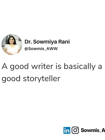 At its heart, a good writer is a good storyteller. This is true for all forms of writing, including formal academic content. Your manuscript should tell a clear and compelling story about your research journey and discoveries.