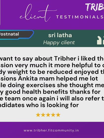 Sri Latha expresses how much she enjoyed our sessions and found them helpful for reducing her body weight. She highlights the health benefits she learned from Ankita and her plan to refer others to our program.