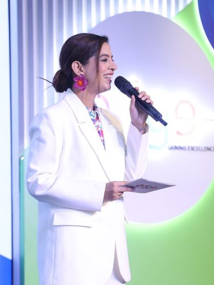 A close-up shot while hosting Samsung EDGE. My role is to keep the energy positive and encourage the student innovators.