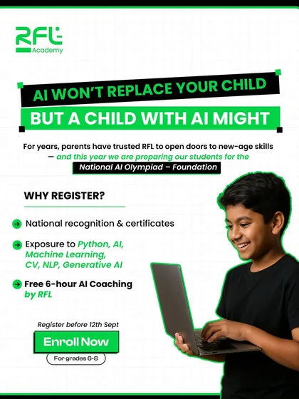 This is our core belief. In a world increasingly driven by AI, we empower your child to be a creator of technology, not just a passive consumer. Our National AI Olympiad preparation gives them a competitive edge for the future.