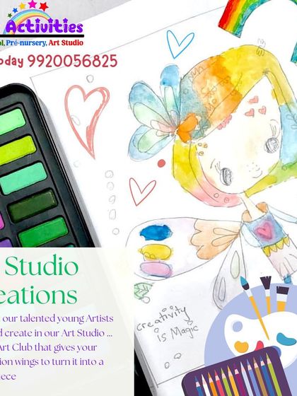 Creativity is magic. This whimsical watercolor painting of a fairy shows the delicate and imaginative artwork our students produce. We teach them to use watercolors to create soft, dreamy effects perfect for fantasy scenes.