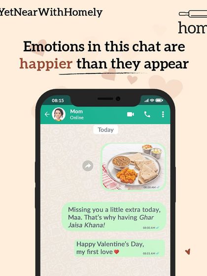 The most heartfelt chats are often with Mom. Missing her a little extra today, but having Ghar Jaisa Khana makes me feel closer. Happy Valentine's Day to my first love.