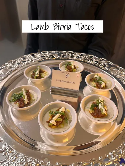 My Lamb Birria Tacos are a true conversation starter. Slow-cooked, tender lamb served in mini tacos, they are a perfect example of the bold, global flavours I love to bring to my menus.