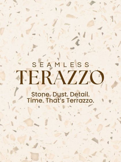 Seamless Terrazzo. Stone. Dust. Detail. Time. That's our recipe for creating surfaces that are both beautiful and built to last.