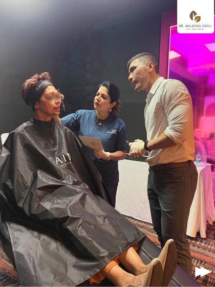 Observing a live demonstration during the Sculptra training. Understanding the precise techniques for this regenerative biostimulator is crucial for achieving optimal skin firming and facial contouring.