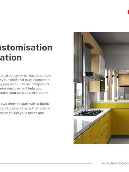 Houzlook - Full Home Interior Design & Turnkey Execution Smart & Sleek Modular Kitchens photo 15