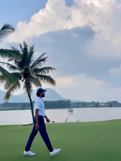 A focused walk along the water's edge at Prestige Golfshire. Handling hazards mentally and strategically is a skill we develop together during our on course sessions.