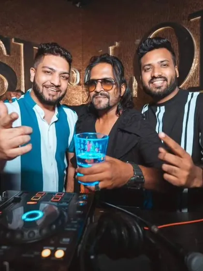 Sharing the console with talented artists is always a highlight. Here's a great moment with friends at House of Lords, my resident club. We're always pushing the vibe to the next level together.