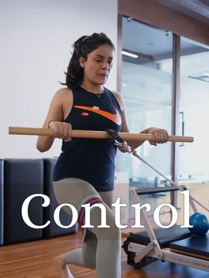 In Pilates, control is everything. This exercise with the Core Stix bar requires intentional, purposeful movement to build deeper strength, better alignment, and true body awareness.
