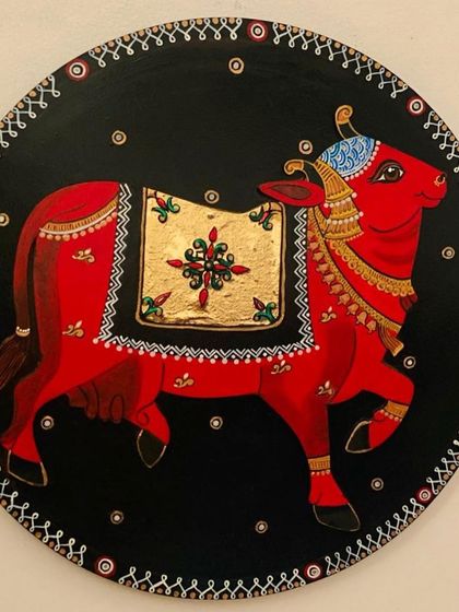 Greengold - Indian Artisan Home Decor Stories on Wood: Mythological & Folk Art Plates photo 15