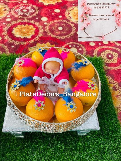 Sukeerthi - Ceremonial Gift & Platter Decoration Baby Shower & Seemantham Platters photo 9