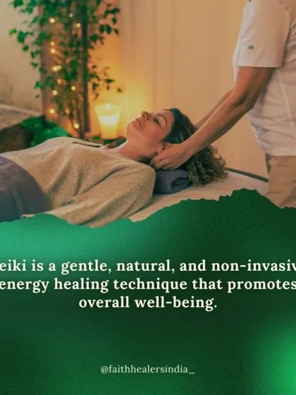 Reiki is a gentle, natural, and non-invasive energy healing technique. It works with your body's own life force to promote overall well-being and deep relaxation.