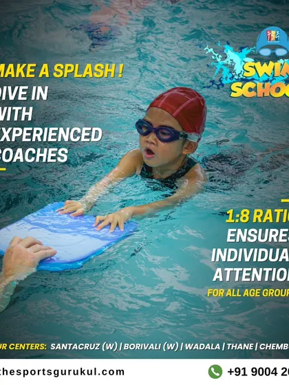 Dive in with our experienced coaches. Our 1:8 coach to student ratio ensures every swimmer gets individual attention, helping them learn to swim like a pro in a safe environment.